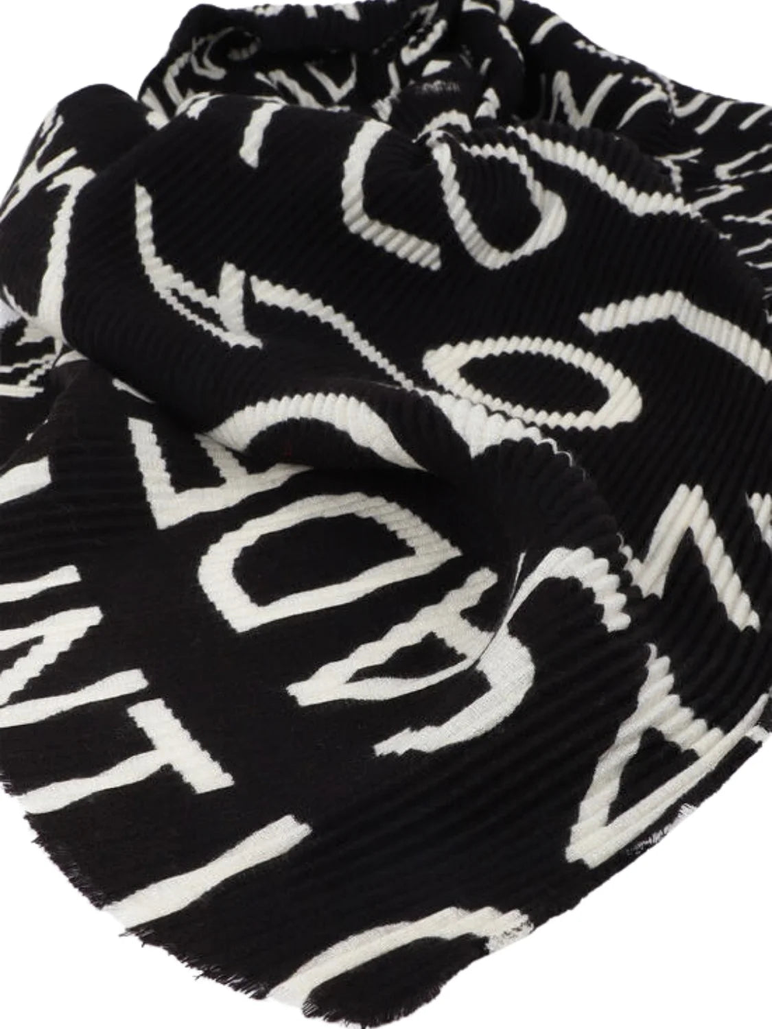 Foulard Plisado Lola Casademunt Logo Negro | Bicos de Fío