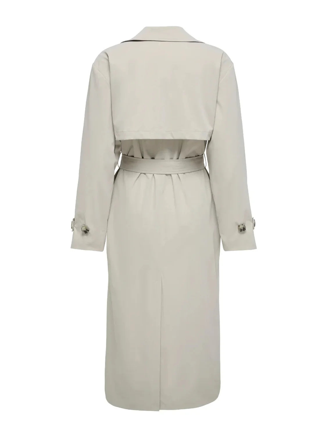 Gabardina Larga ONLY Disa Gris | Bicos de Fío