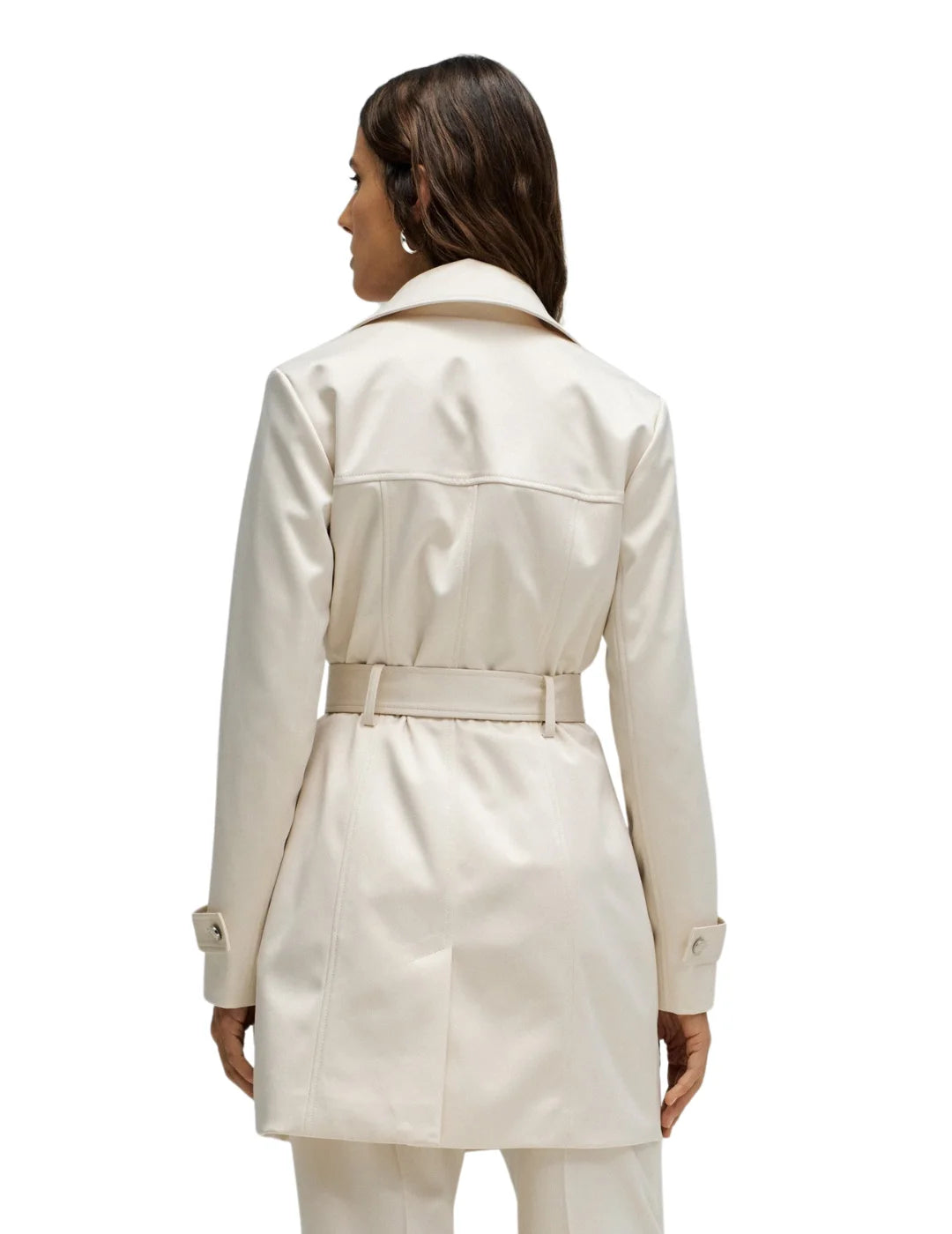 Gabardina Satinada Salsa Jeans Crudo | Bicos de Fío