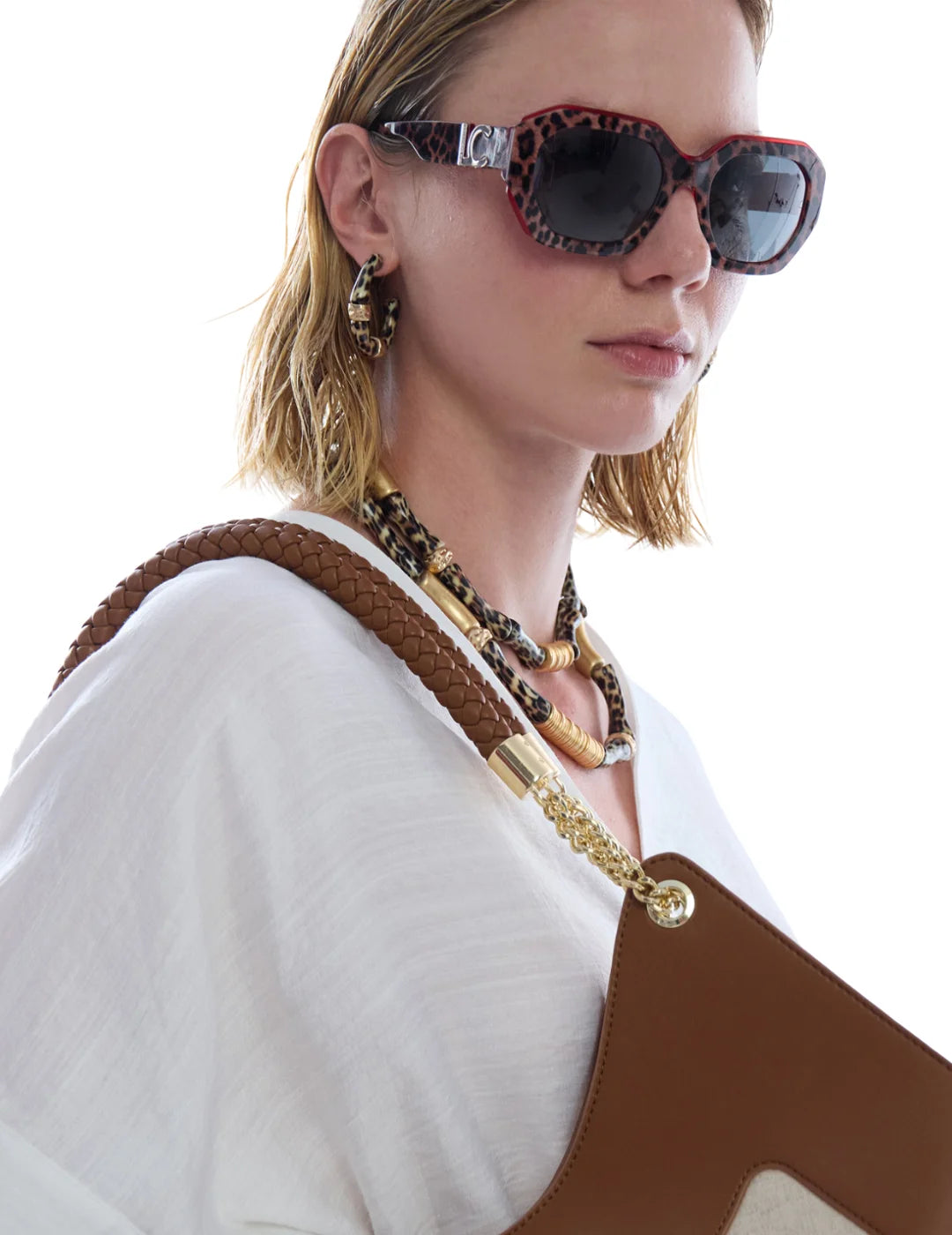 Gafas De Sol Lola Casademunt Rectangular Bicolor | Bicos de Fío