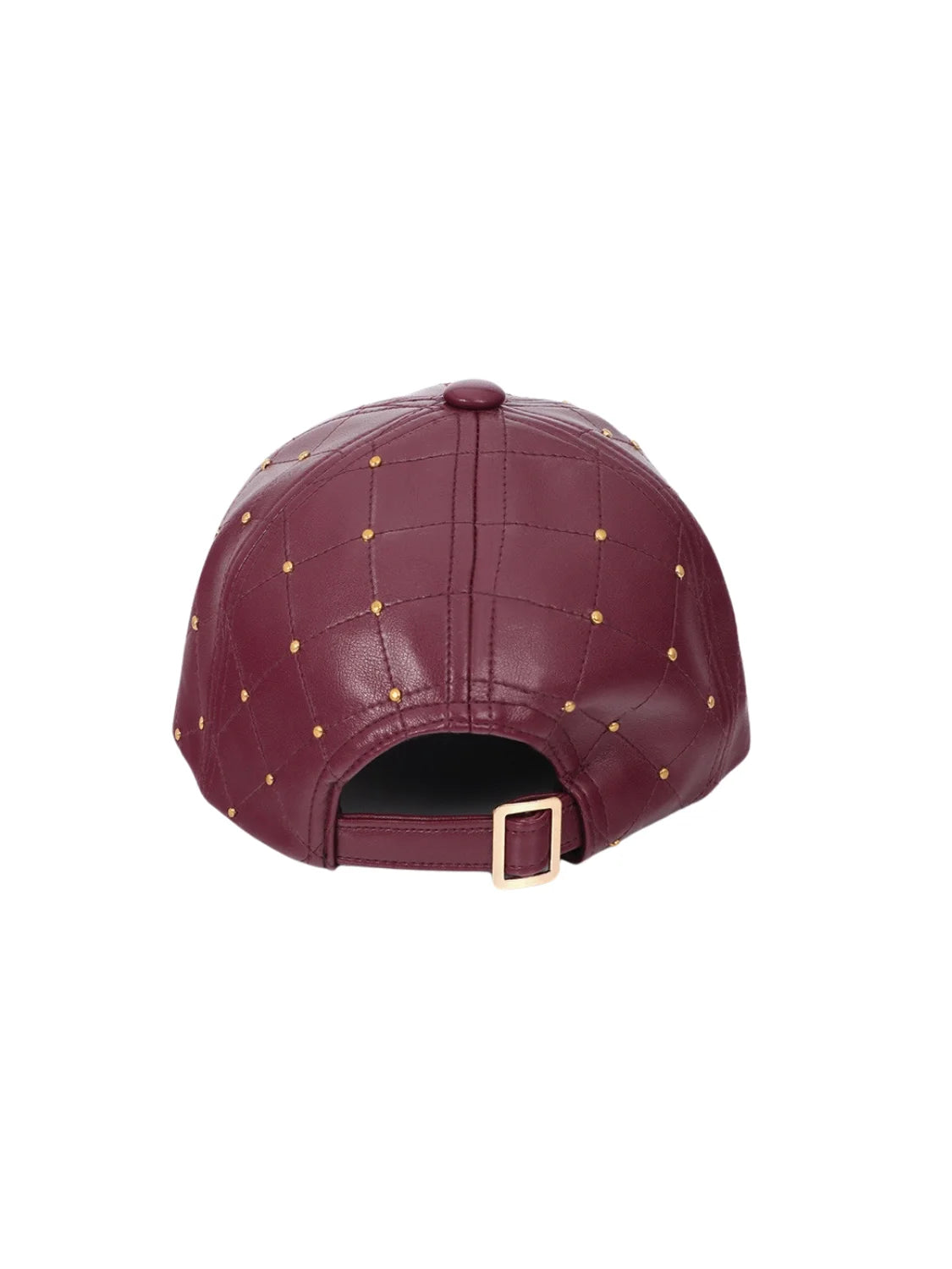 Gorra Pespunteada Lola Casademunt Mini Tachas Burdeos | Bicos de Fío