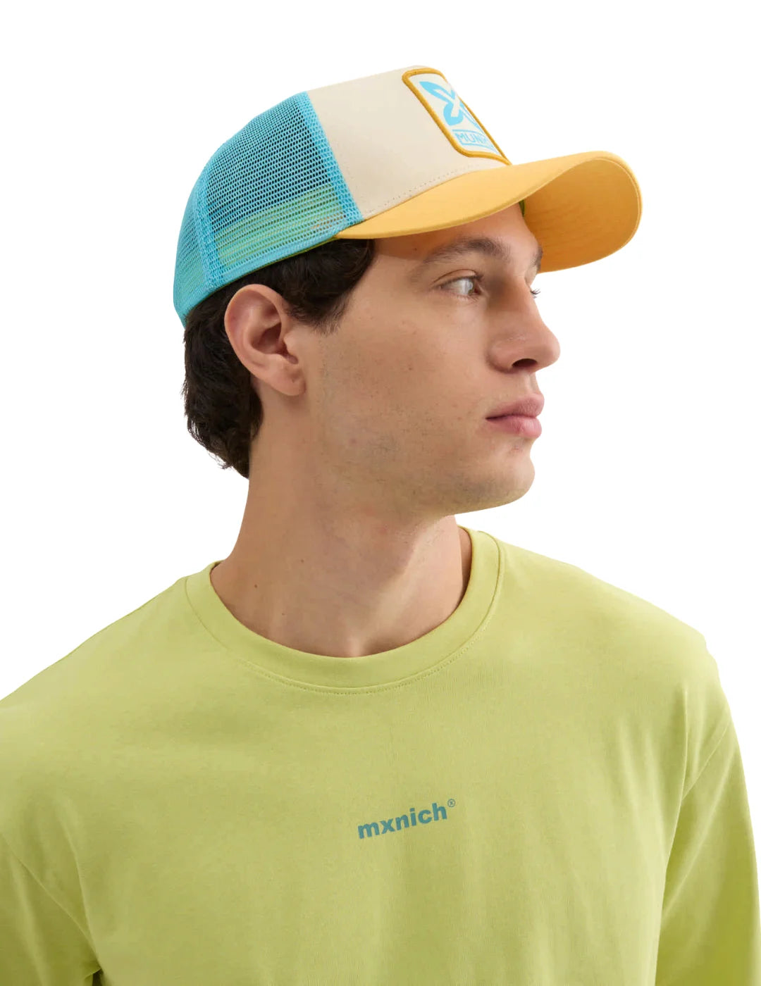 Gorra Trucker Munich Boost Turquesa | Bicos de Fío