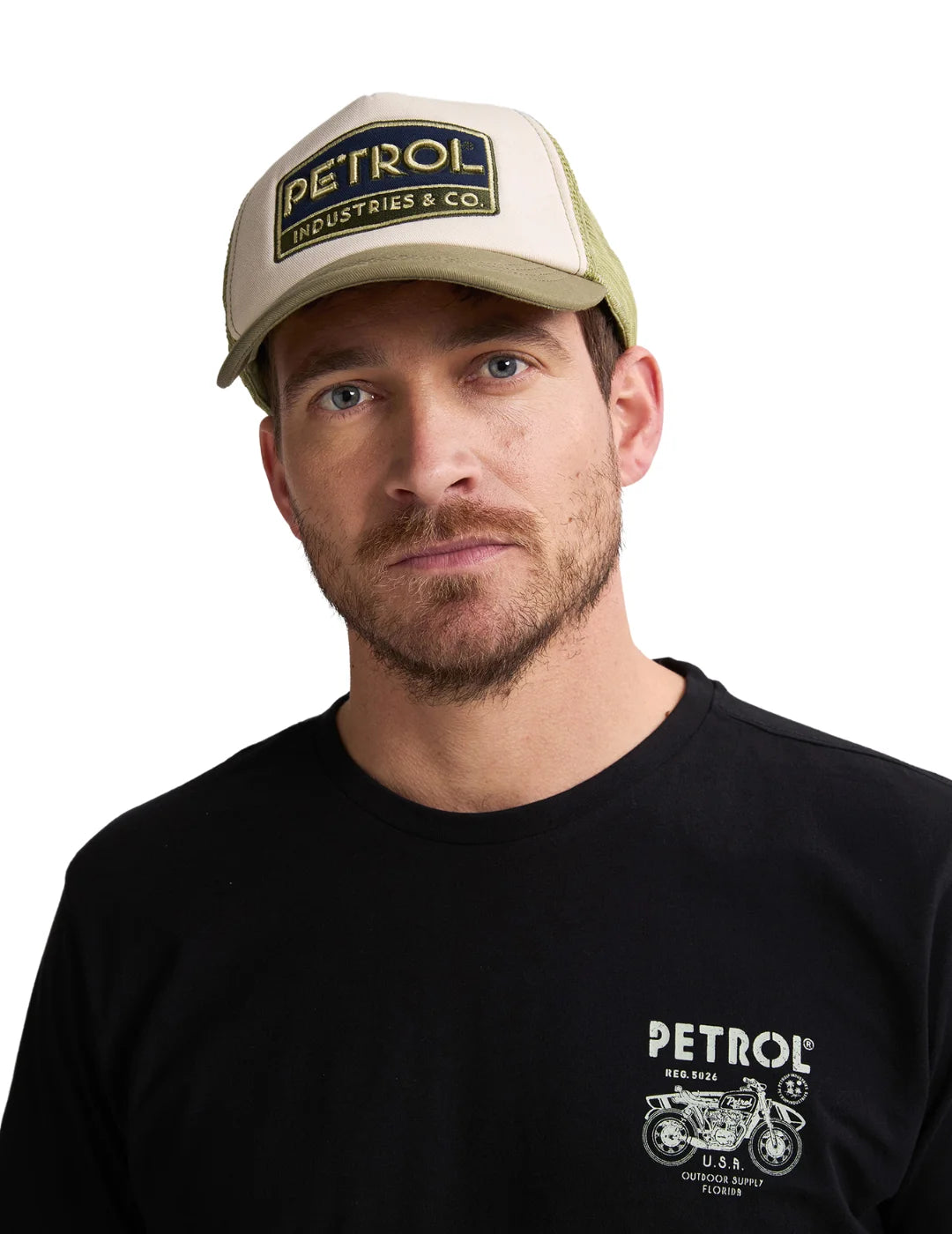 Gorra Trucker Petrol Industries Seashell Verde | Bicos de Fío
