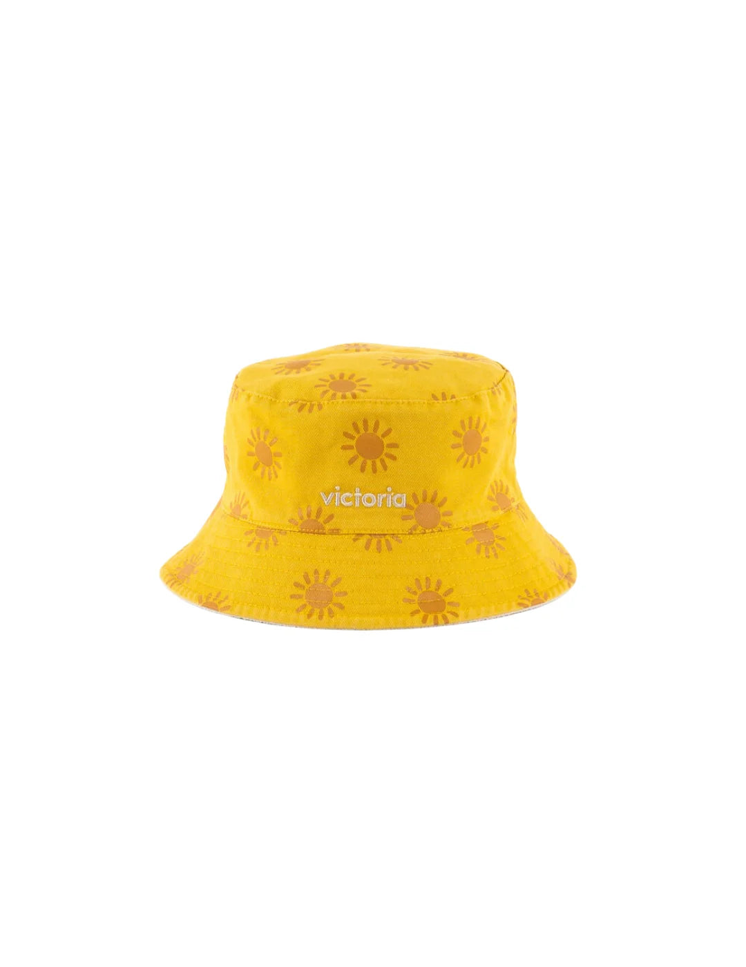 Gorro Reversible Victoria Love Amarillo | Bicos de Fío