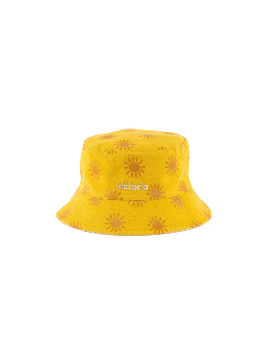 Gorro Reversible Victoria Love Amarillo | Bicos de Fío