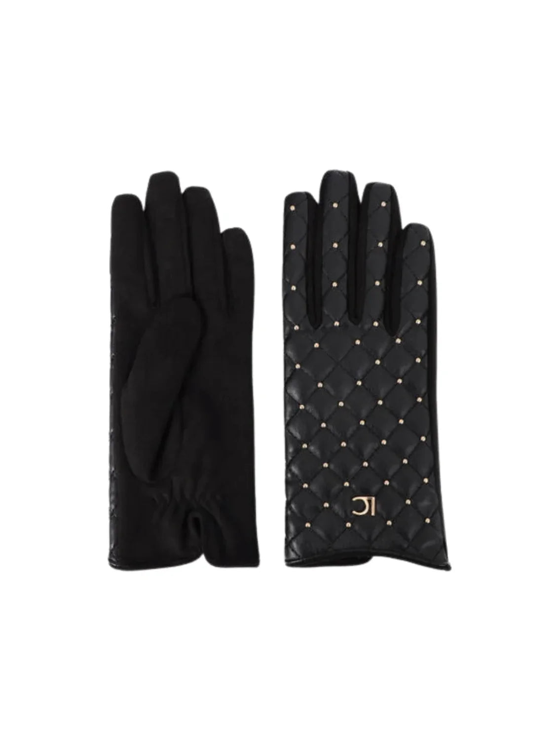 Guantes Lola Casademunt Mini Tachas Negro | Bicos de Fío