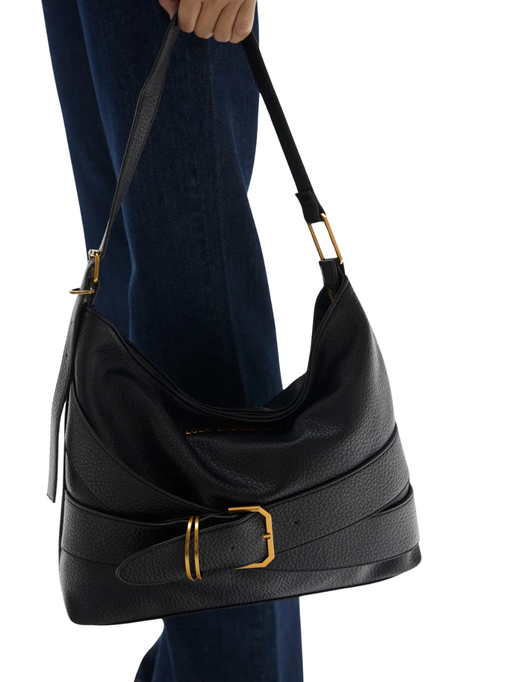 Bolso Hobo Lola Casademunt Cinturón Negro | Bicos de Fío