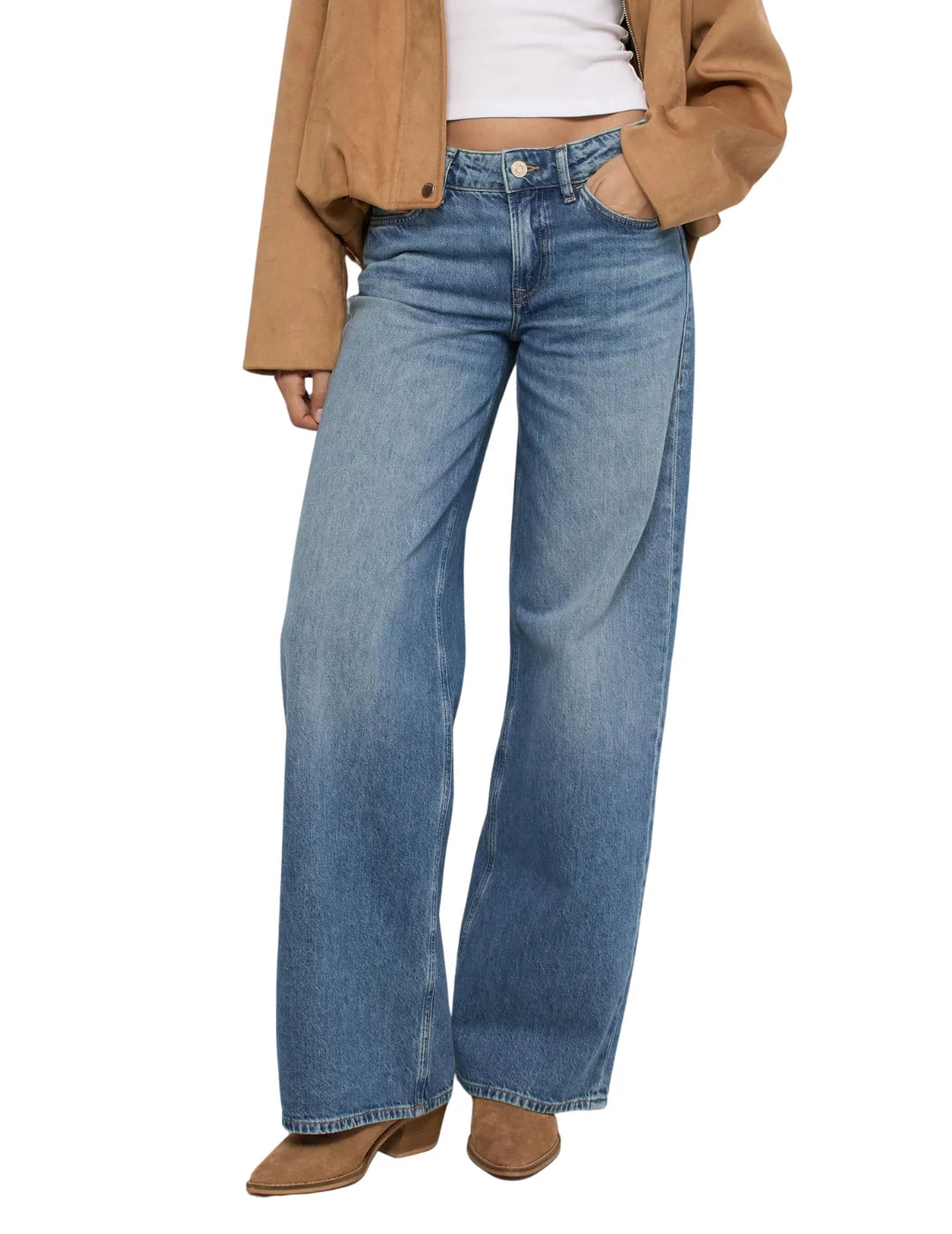 Vaqueros Salsa Jeans Estrella Medium Wash Azul | Bicos de Fío