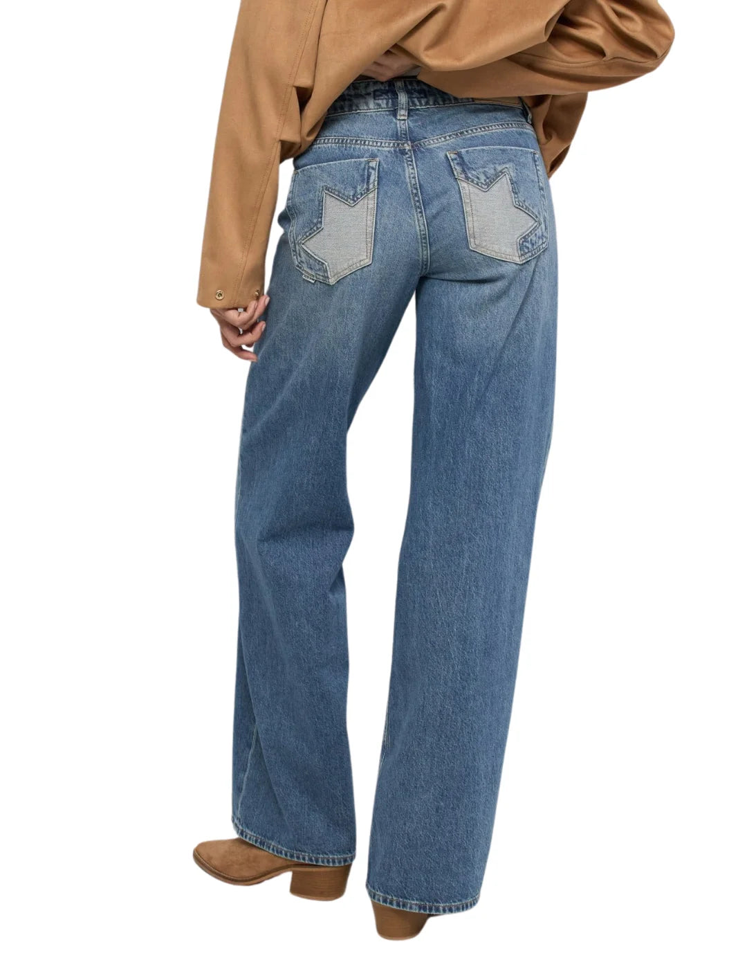 Vaqueros Salsa Jeans Estrella Medium Wash Azul | Bicos de Fío