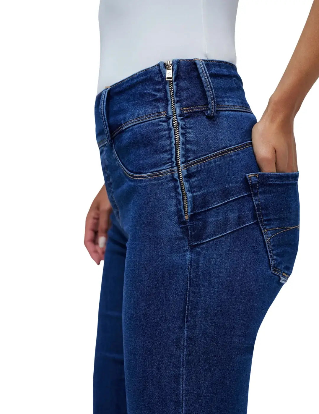 Jegging Secret Silhouette Salsa Jeans Azul | Bicos de Fío