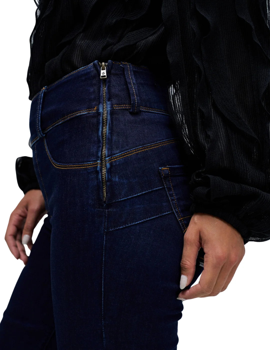 Jegging Secret Silhouette Salsa Jeans Azul Oscuro | Bicos de Fío