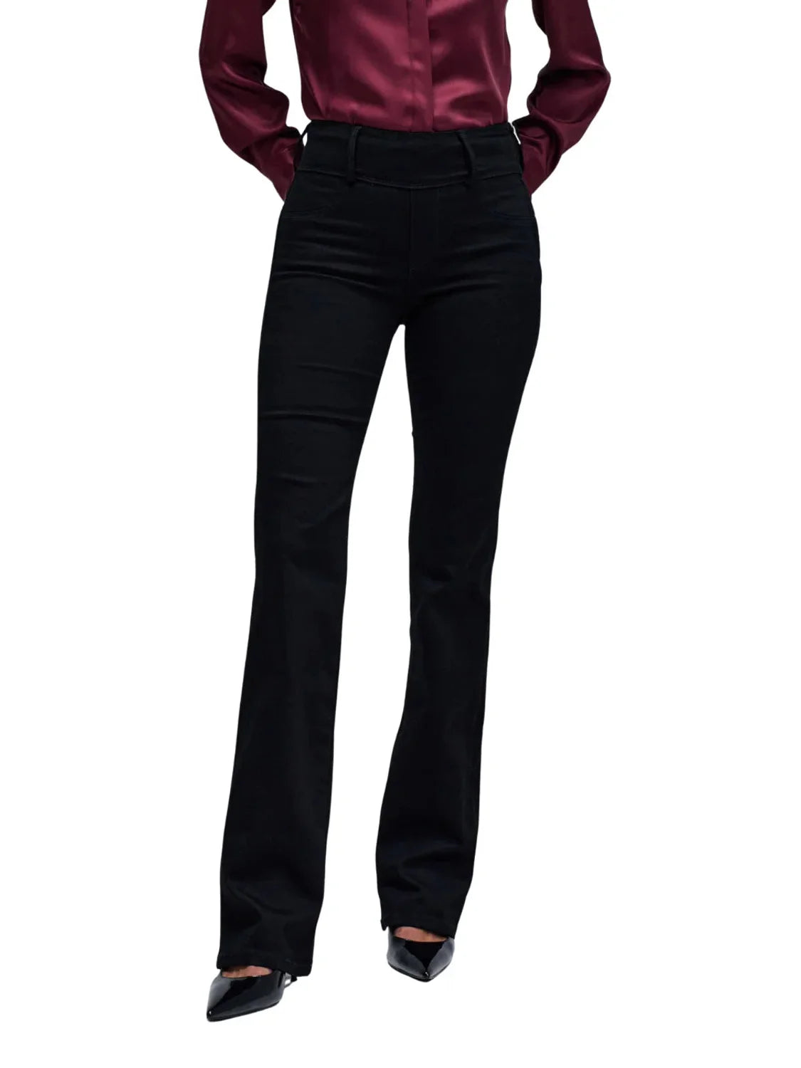 Jegging Secret Silhouette Salsa Jeans Negro | Bicos de Fío