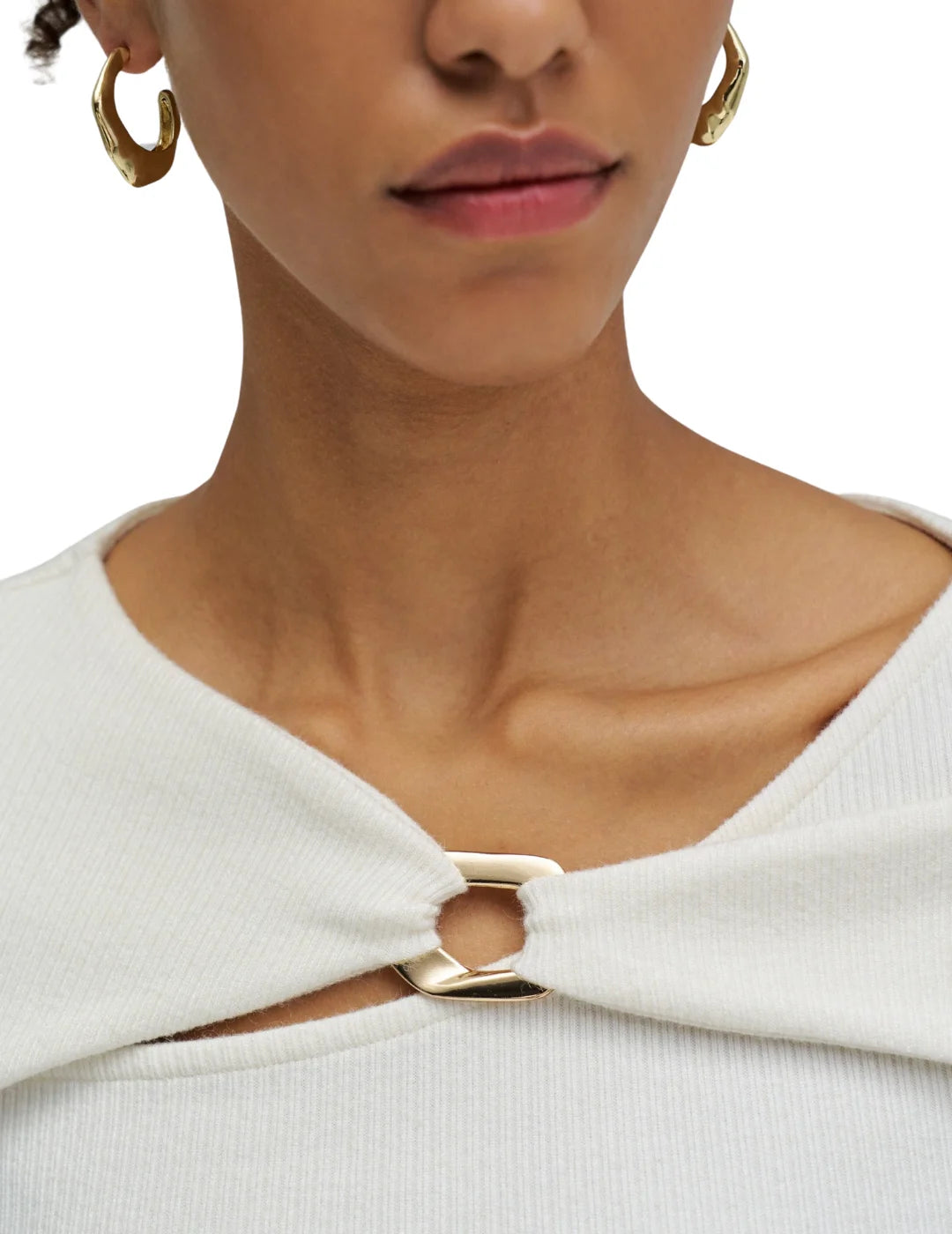 Jersey Acanalado Asimétrico Salsa Jeans Arena | Bicos de Fío