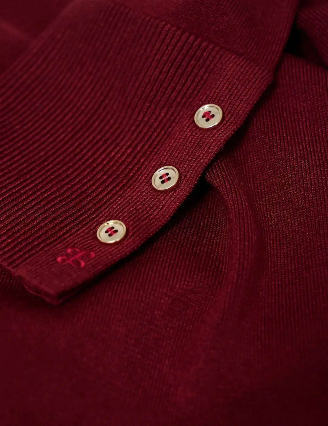 Jersey Básico Cuello Alto Salsa Jeans Granate | Bicos de Fío