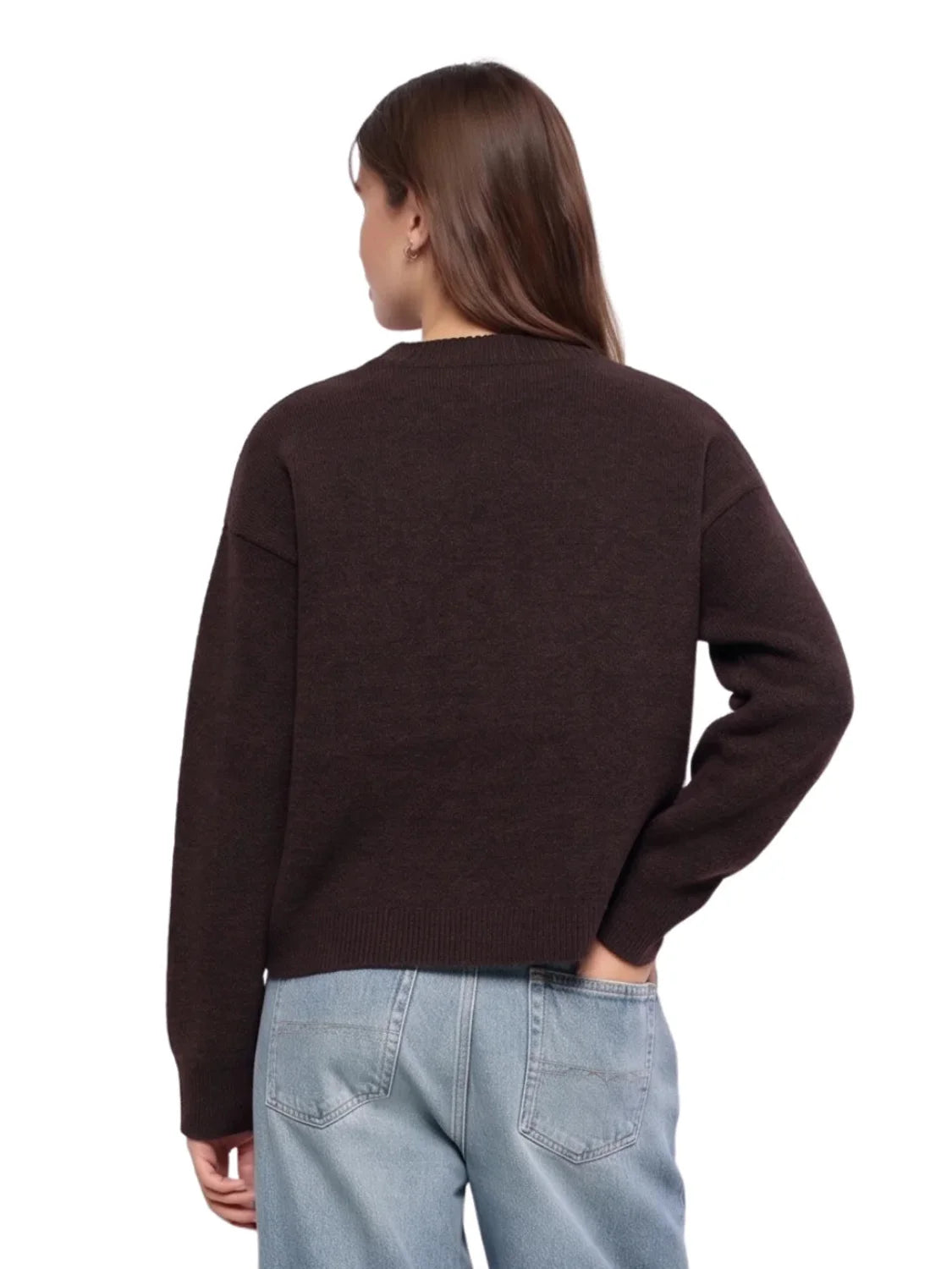 Jersey Branding Relieve Salsa Jeans Marrón | Bicos de Fío