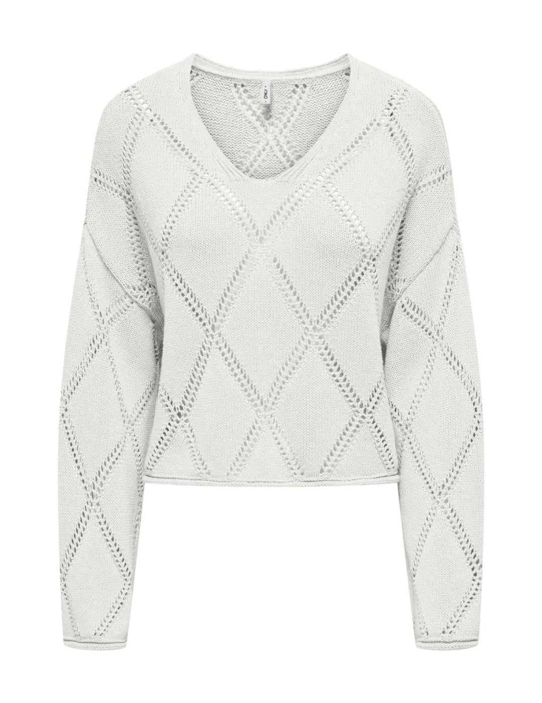 Jersey Calado ONLY Taylor Blanco | Bicos de Fío