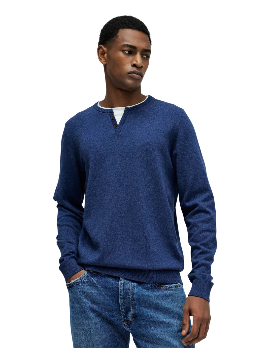 Jersey Cuello Camiseta Salsa Jeans Azul | Bicos de Fío