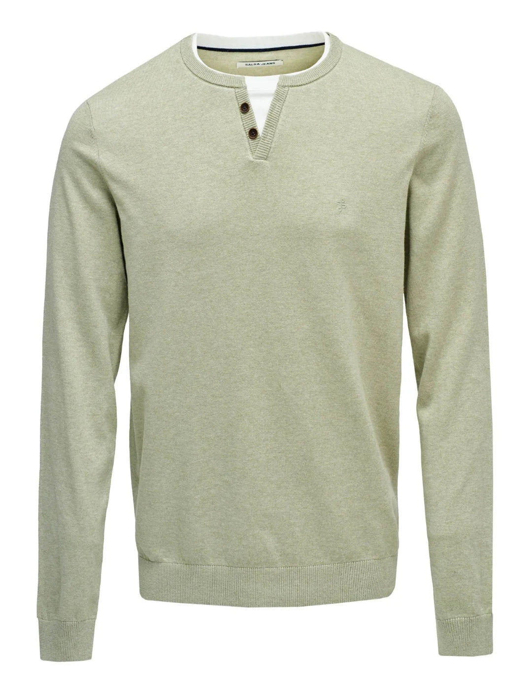 Jersey Cuello Camiseta Salsa Jeans Verde | Bicos de Fío