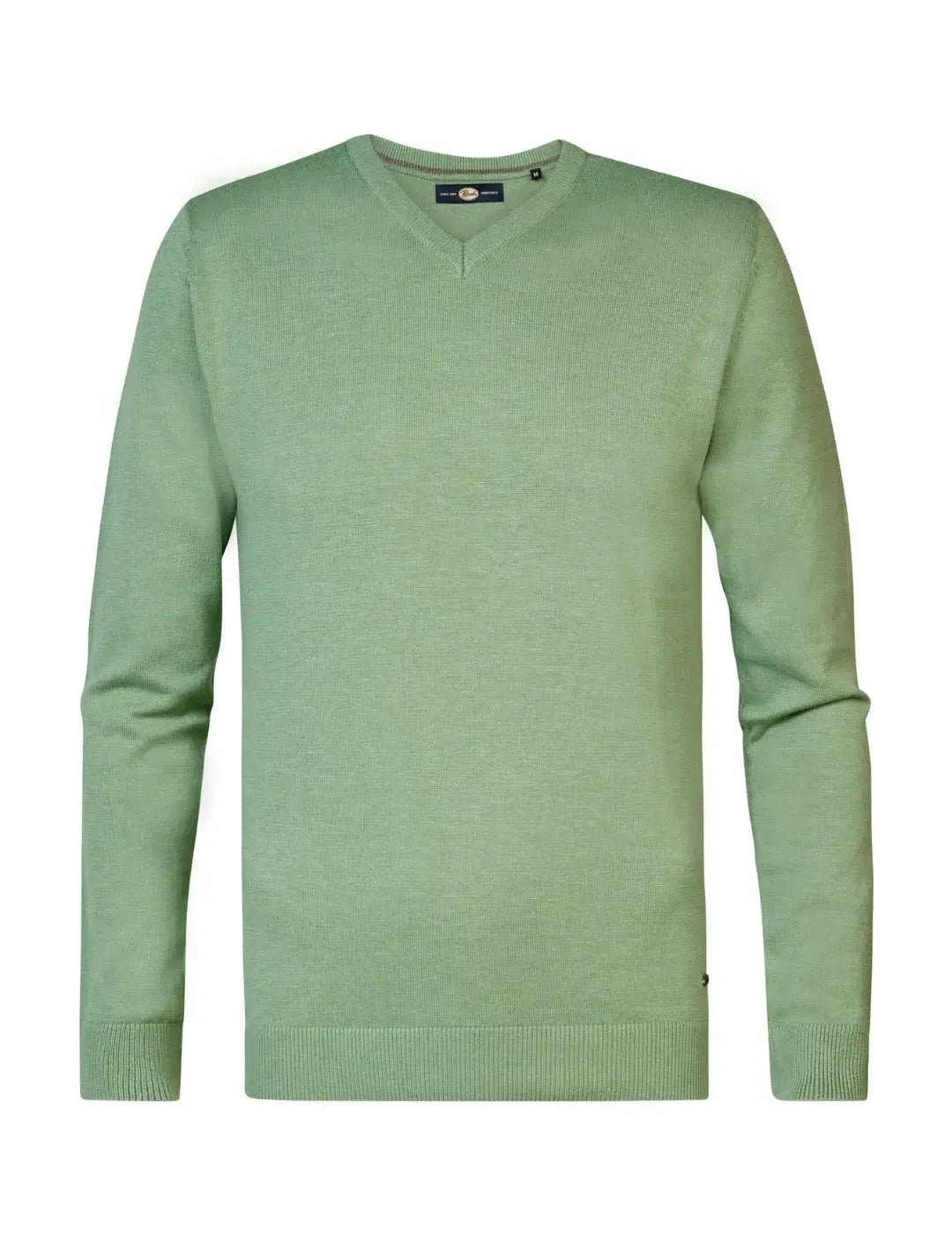 Jersey Cuello Pico Petrol Industries Verde | Bicos de Fío