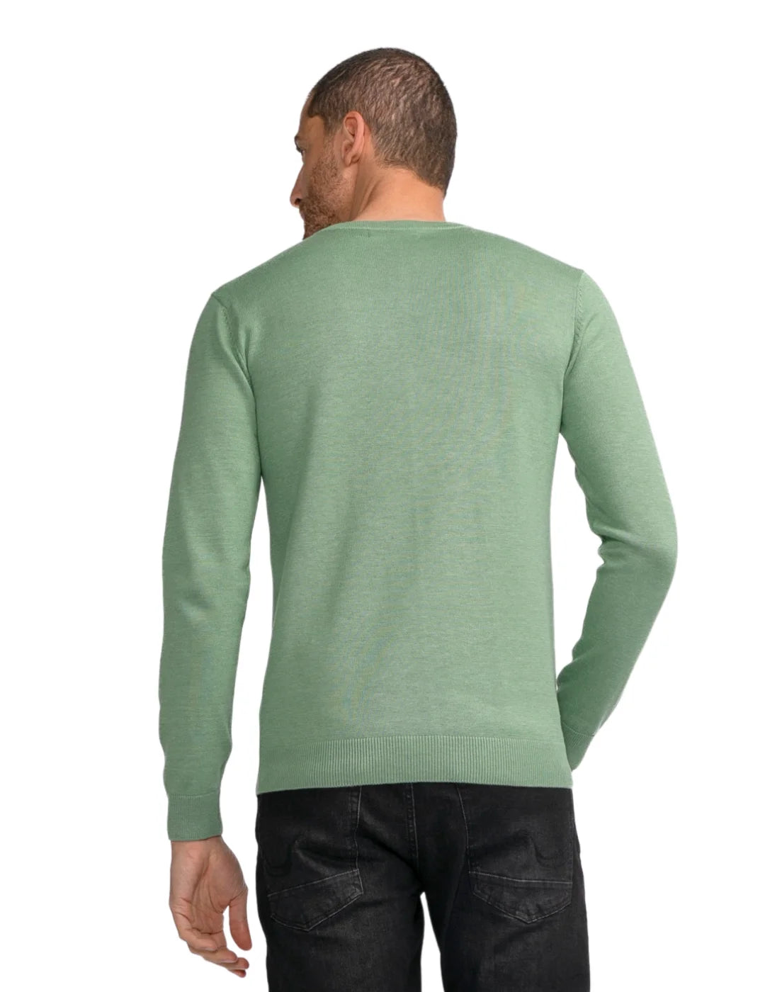 Jersey Cuello Pico Petrol Industries Verde | Bicos de Fío