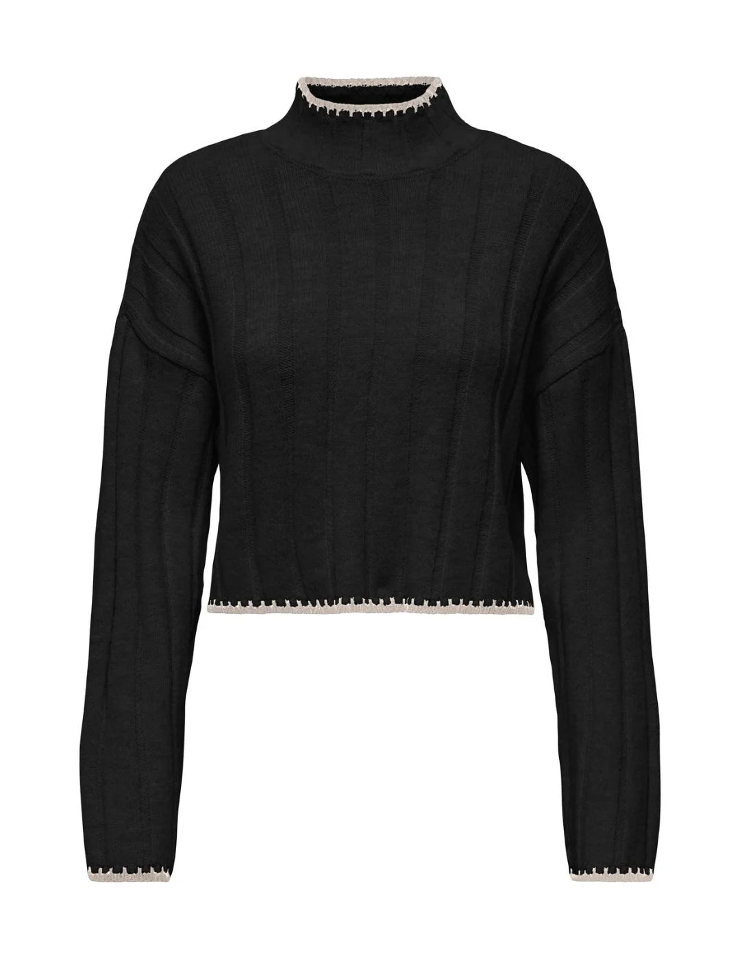 Jersey De Punto Only Onlchick Negro | Bicos de Fío
