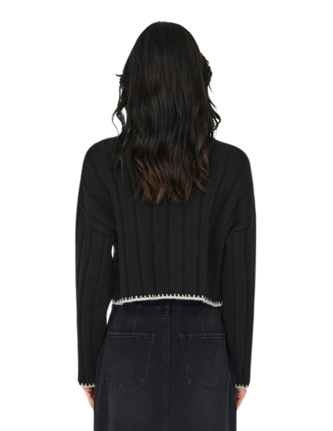 Jersey De Punto Only Onlchick Negro | Bicos de Fío