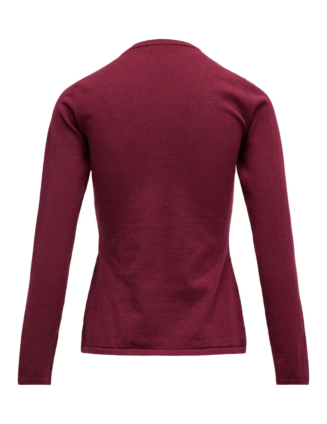 Jersey Fruncido Pecho Salsa Jeans Burdeos | Bicos de Fío