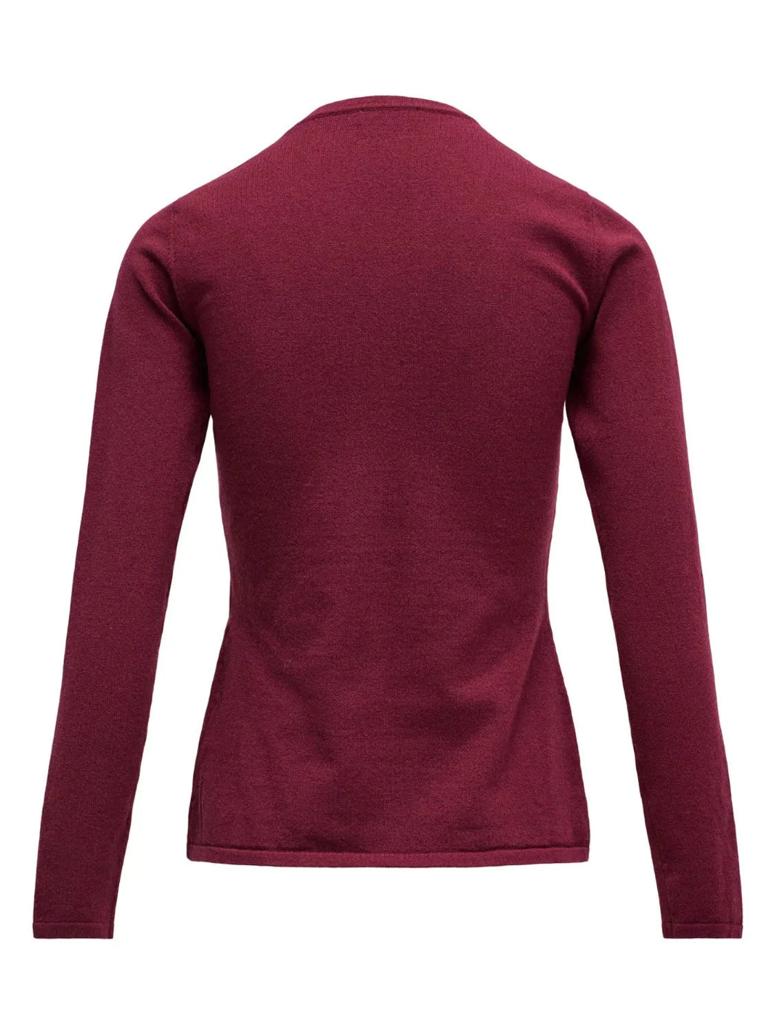 Jersey Fruncido Pecho Salsa Jeans Burdeos | Bicos de Fío