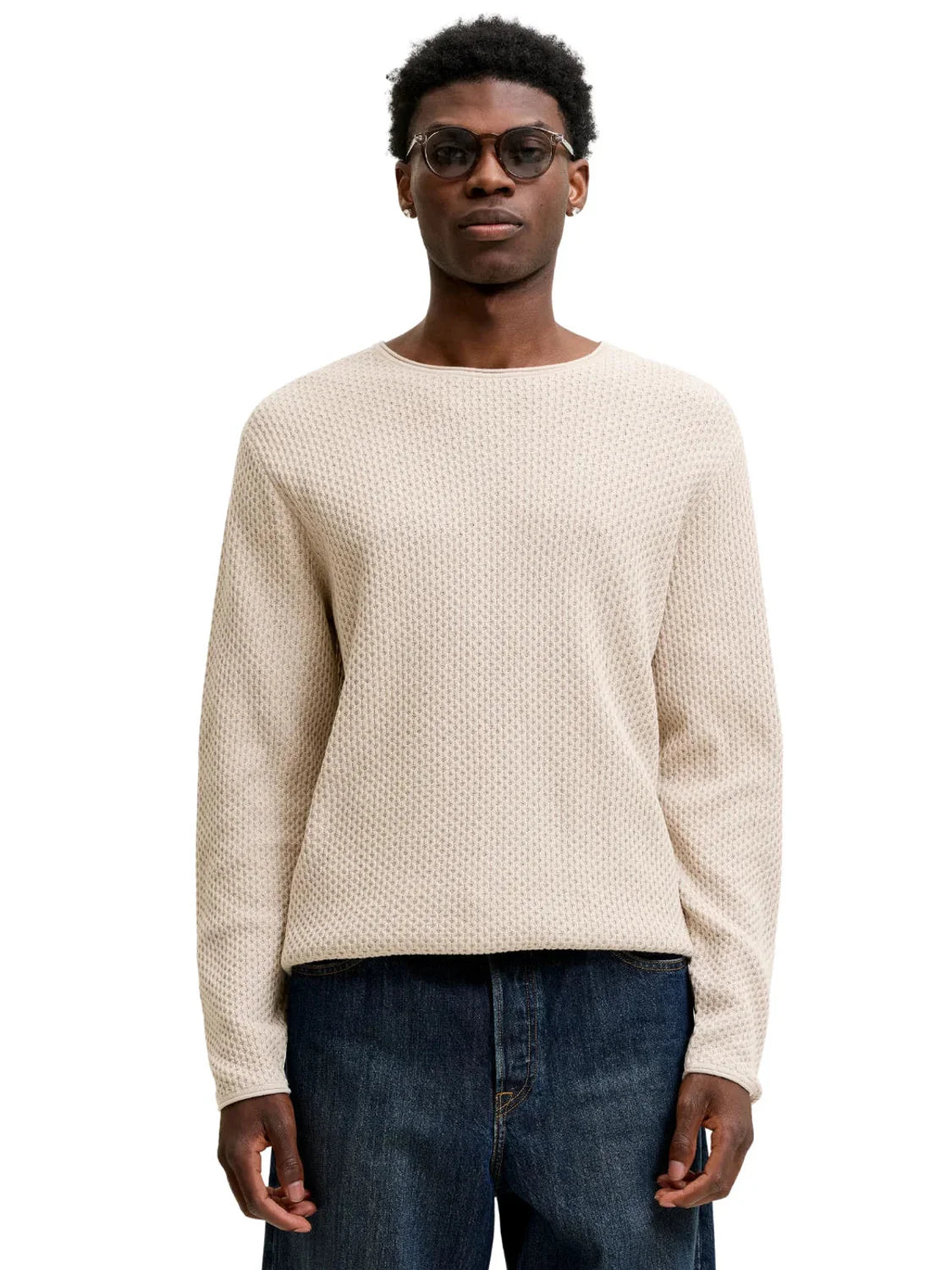 Jersey Jack&Jones Lumasón Beige | Bicos de Fío