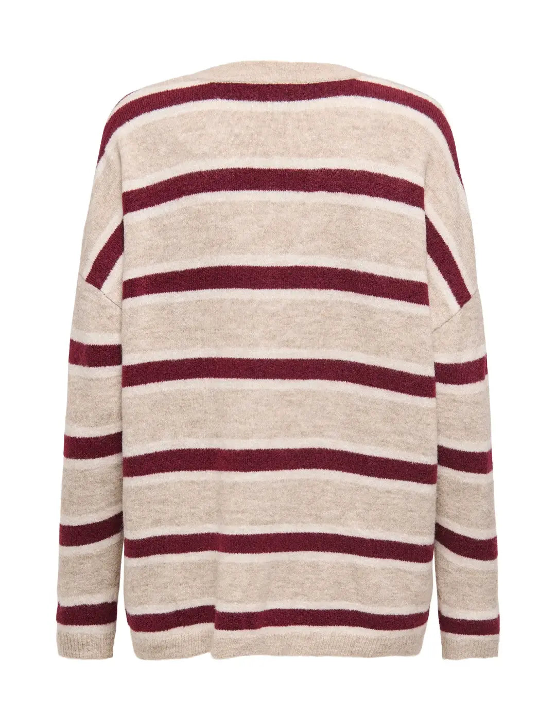 Jersey Largo ONLY Rayas Beige | Bicos de Fío