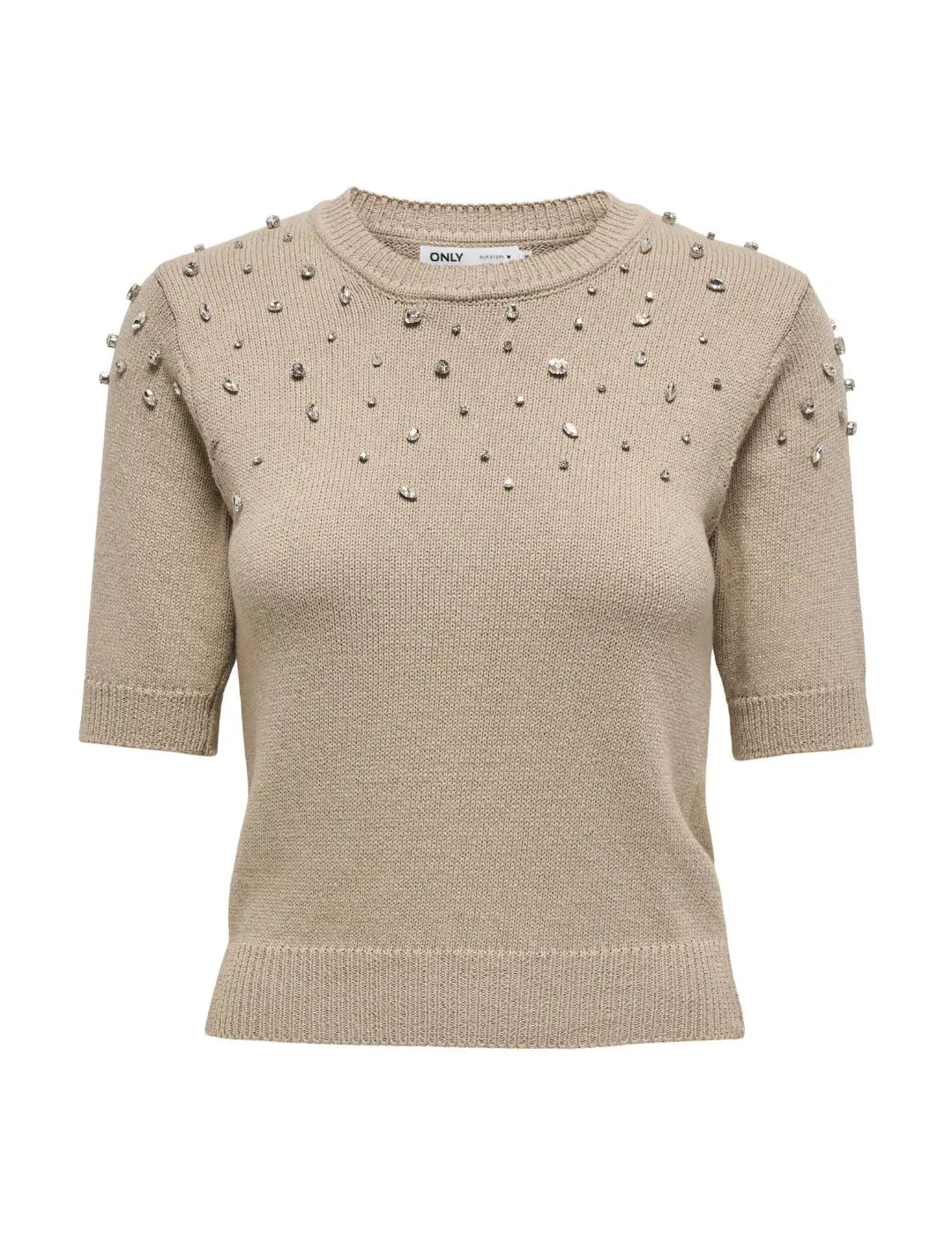 Top De Punto Only Onljules Beige | Bicos de Fío