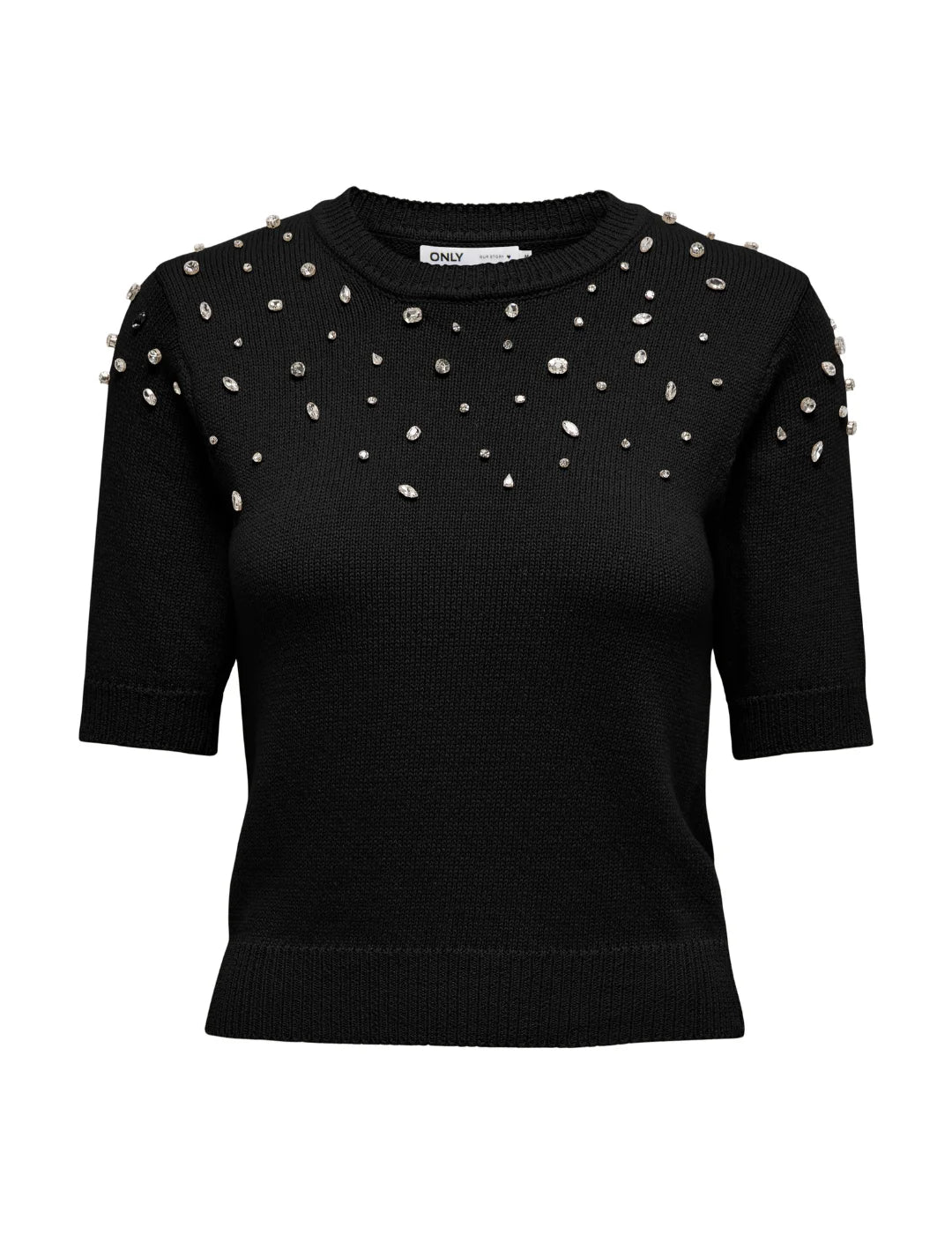 Top De Punto Only Onljules Negro | Bicos de Fío