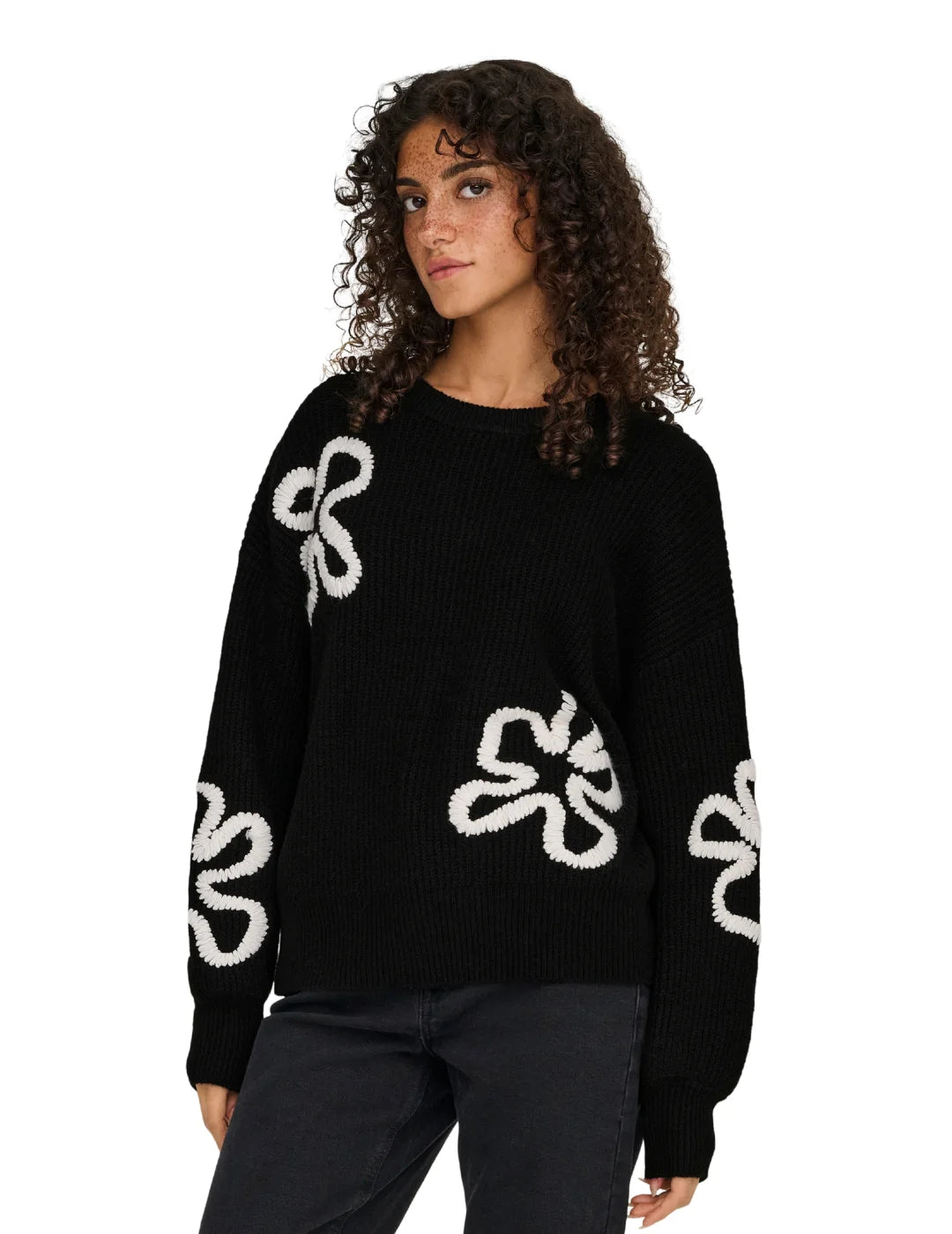 Jersey ONLY Daisy Negro | Bicos de Fío