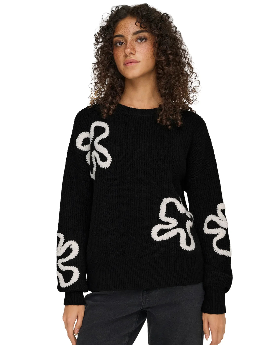 Jersey ONLY Daisy Negro | Bicos de Fío