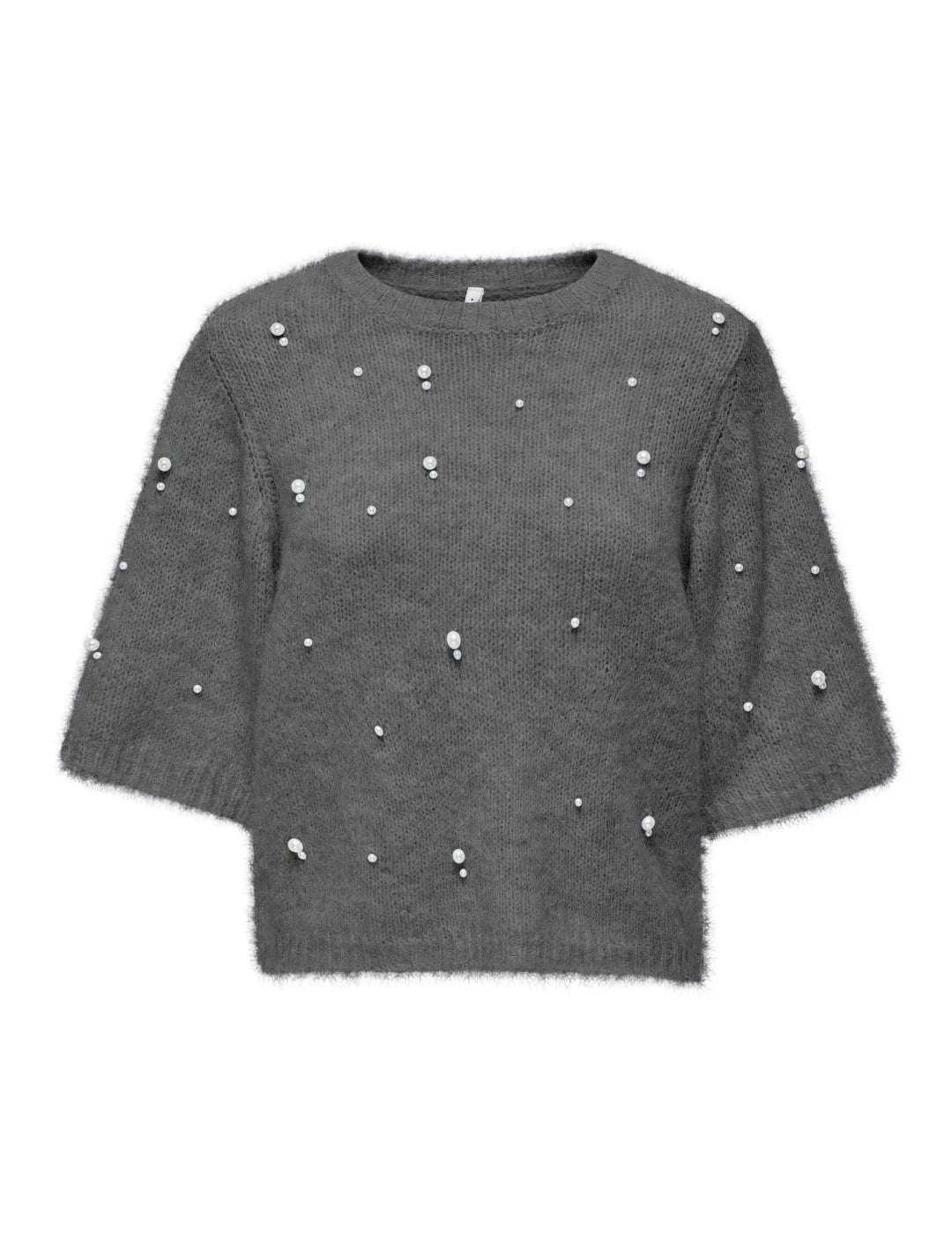 Jersey ONLY Dolly Pearl Gris | Bicos de Fío