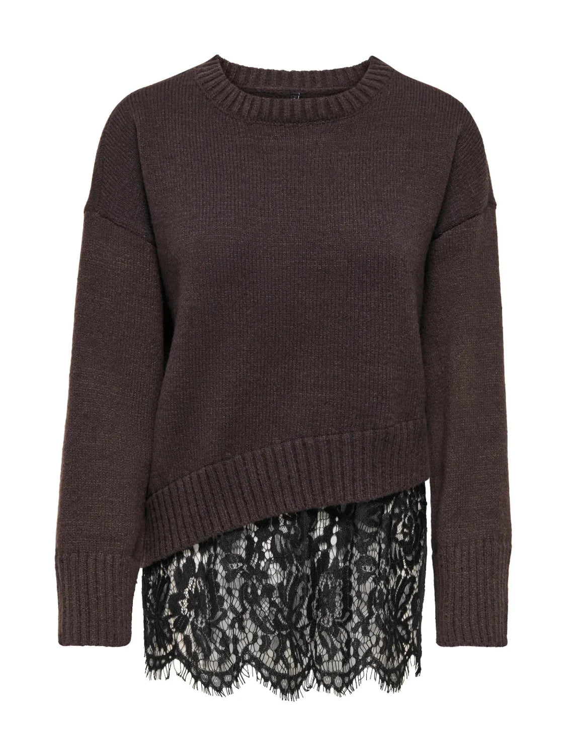 Jersey ONLY Evie Marrón | Bicos de Fío