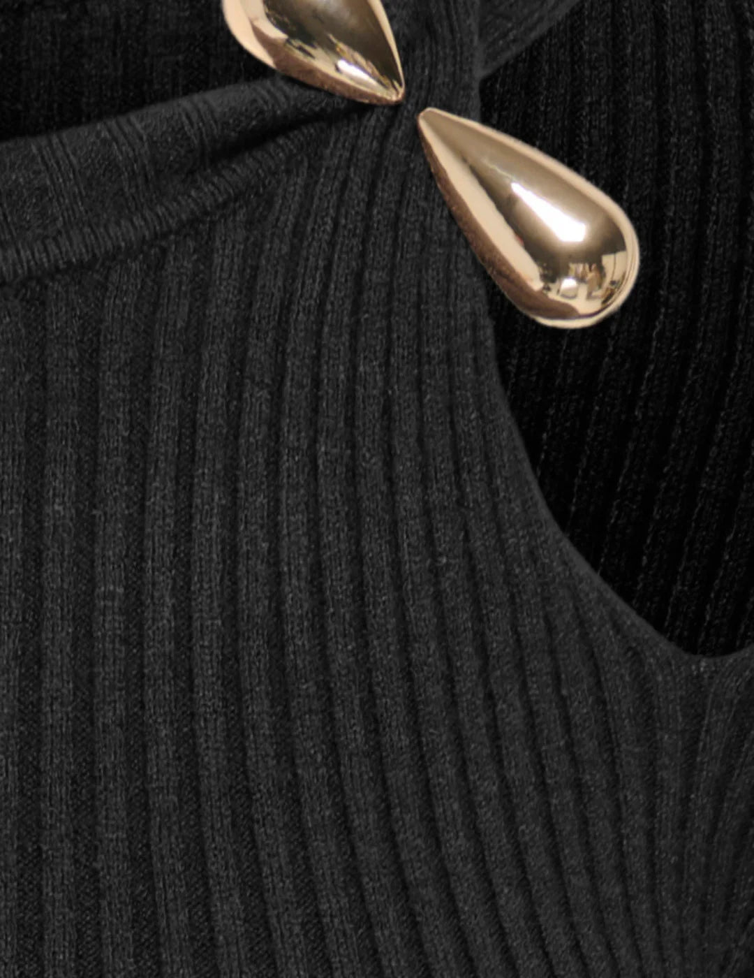Jersey ONLY Flou Negro | Bicos de Fío