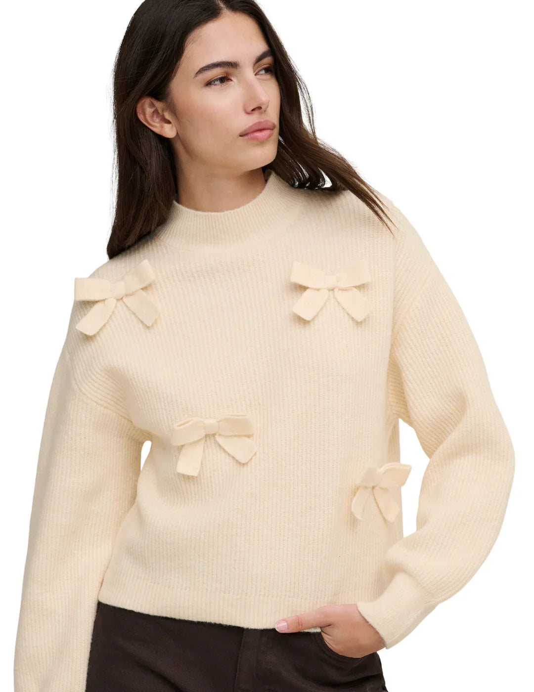 Jersey ONLY Lisa Lazos Beige | Bicos de Fío