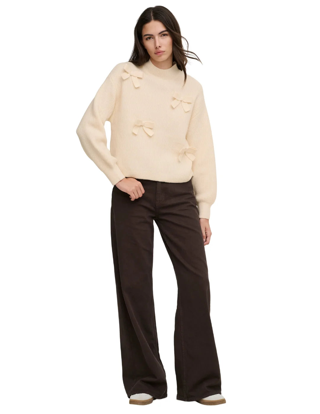 Jersey ONLY Lisa Lazos Beige | Bicos de Fío