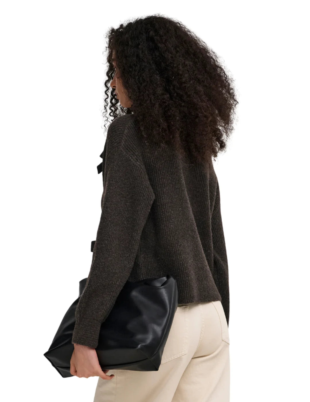 Jersey ONLY Lisa Lazos Marrón | Bicos de Fío