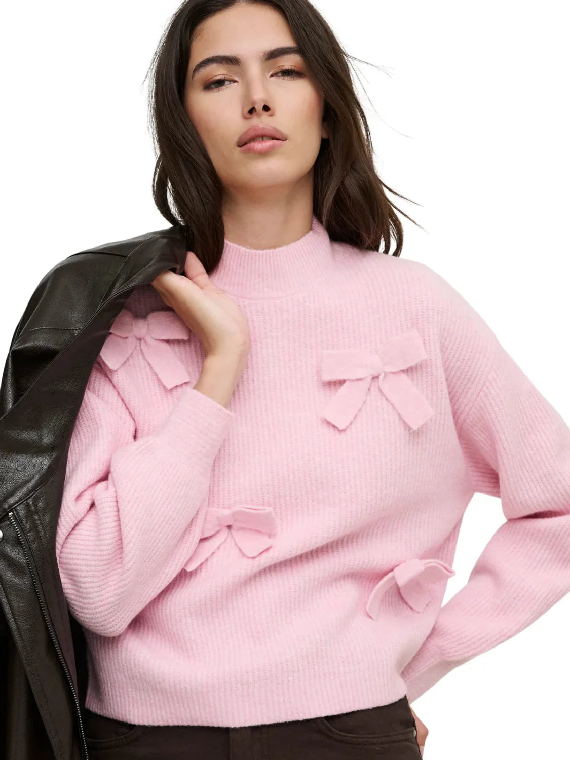 Jersey ONLY Lisa Lazos Rosa | Bicos de Fío