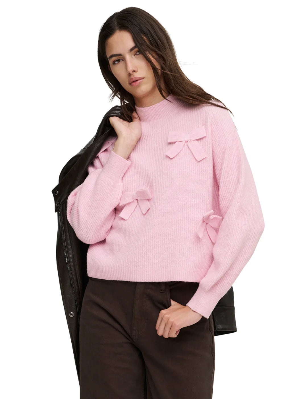 Jersey ONLY Lisa Lazos Rosa | Bicos de Fío