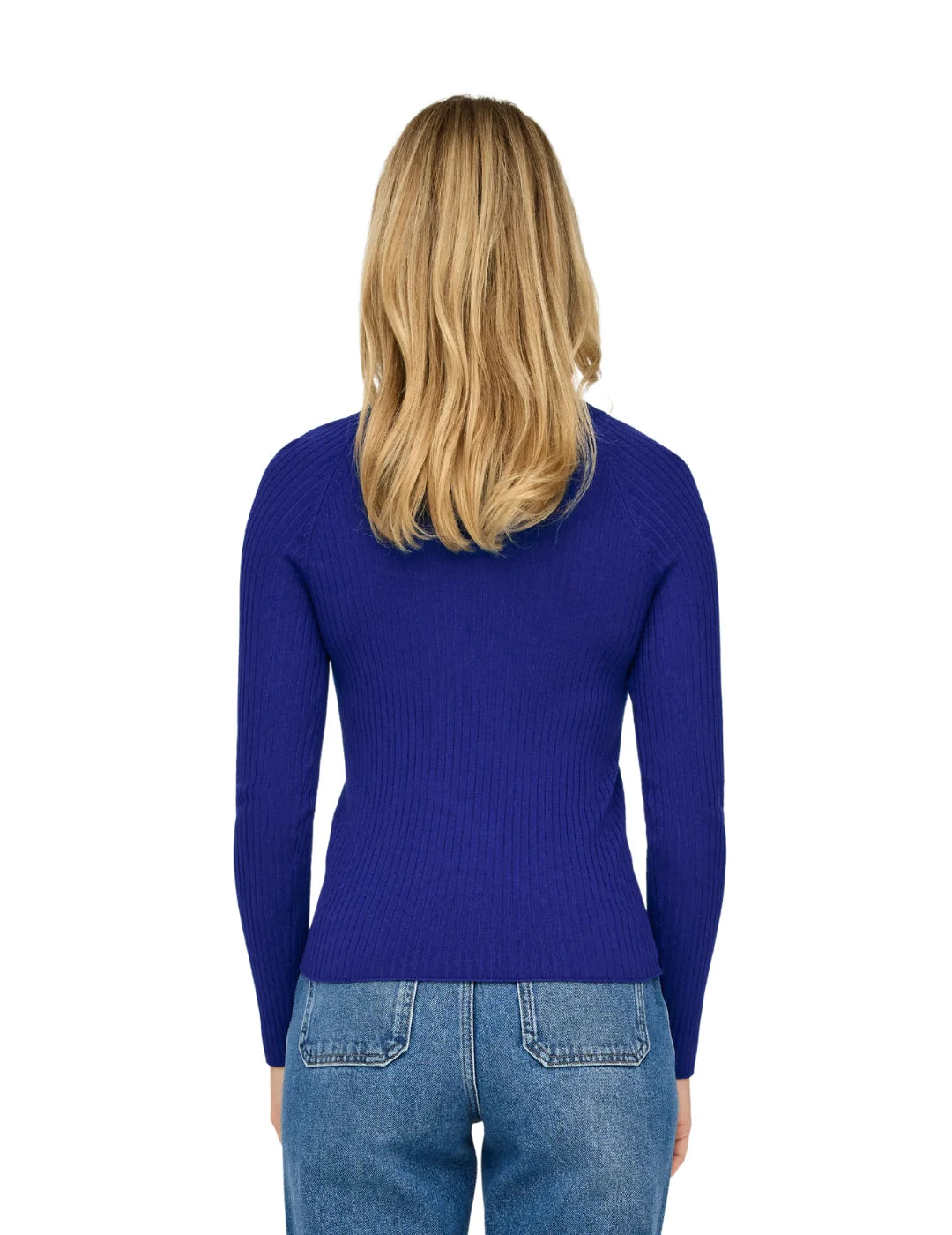 Jersey Canalé Botones Only Onlmeddi Azul | Bicos de Fío