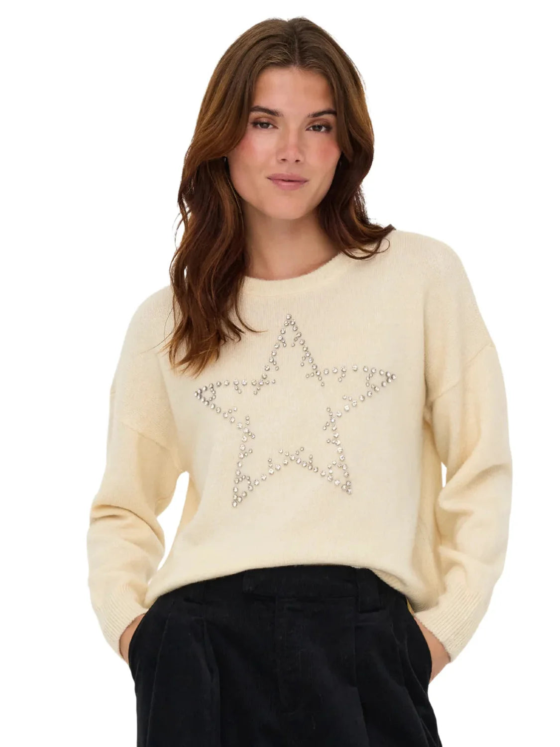 Jersey ONLY Renata Beige | Bicos de Fío
