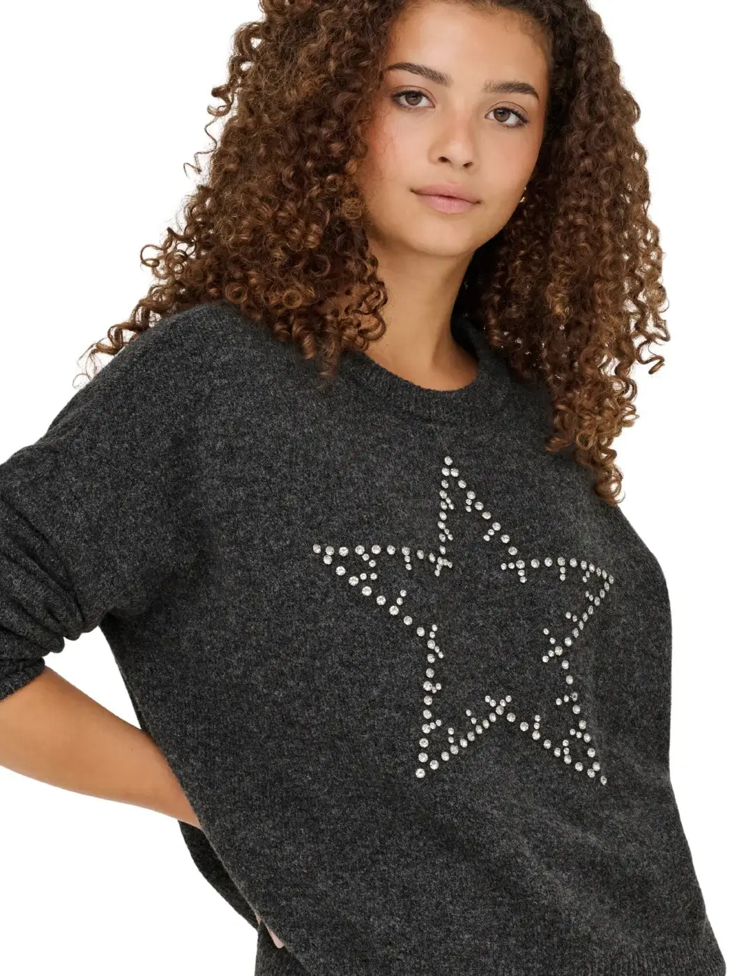 Jersey ONLY Renata Gris | Bicos de Fío