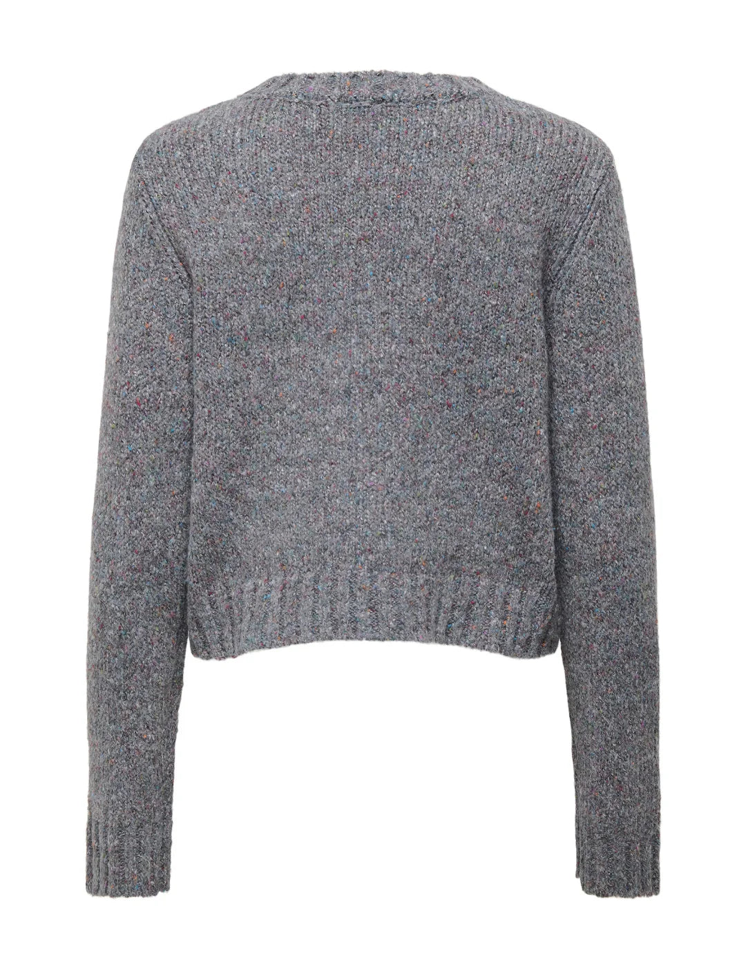 Jersey Cropped ONLY Smilla Love Gris | Bicos de Fío