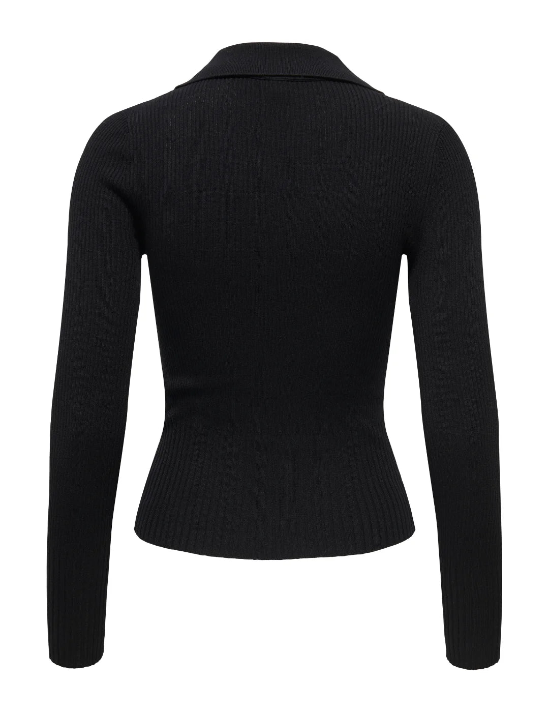 Jersey Cuello Polo ONLY Mila Negro | Bicos de Fío