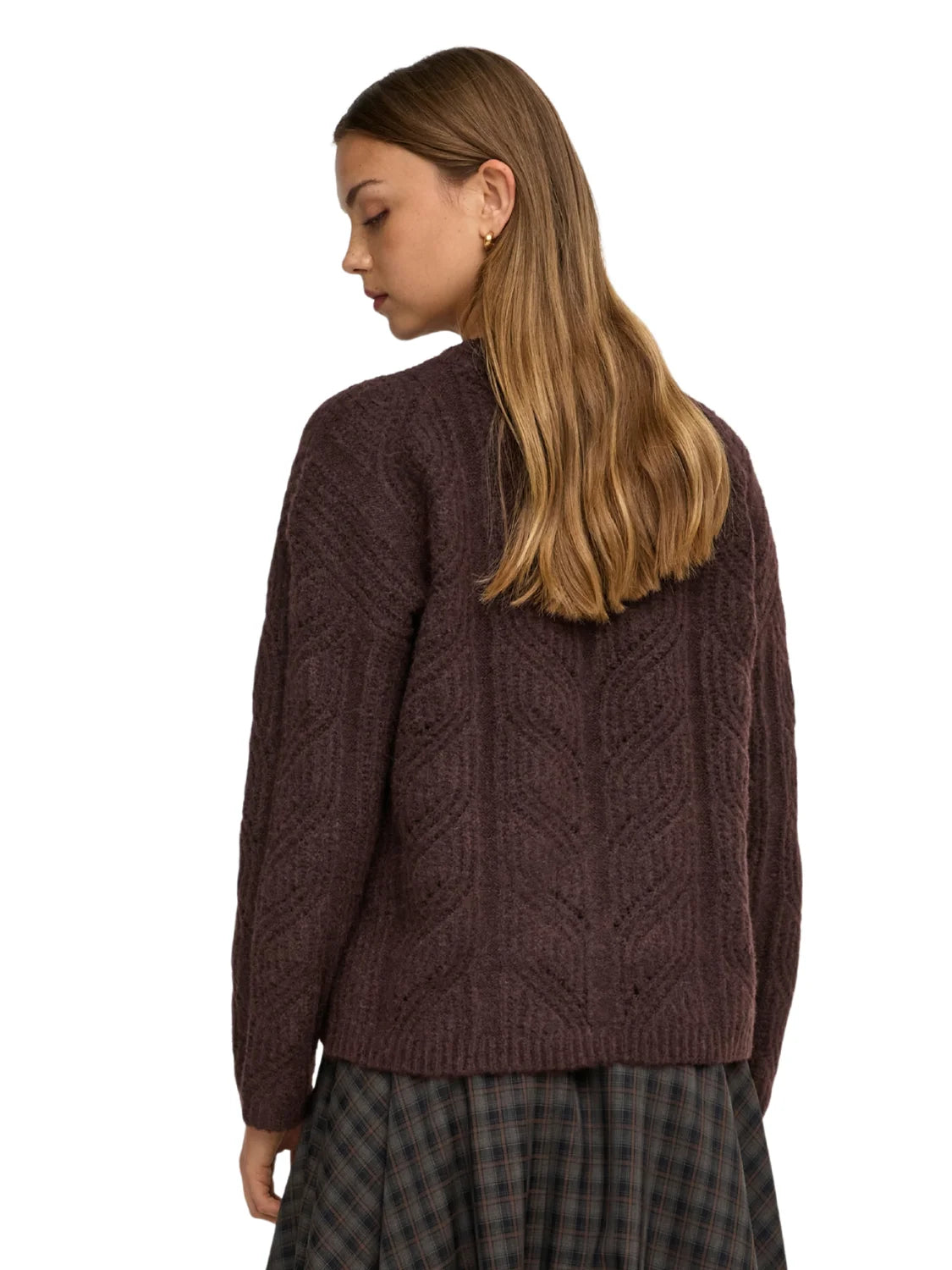 Jersey Punto ONLY Sophie Marrón Fudge | Bicos de Fío