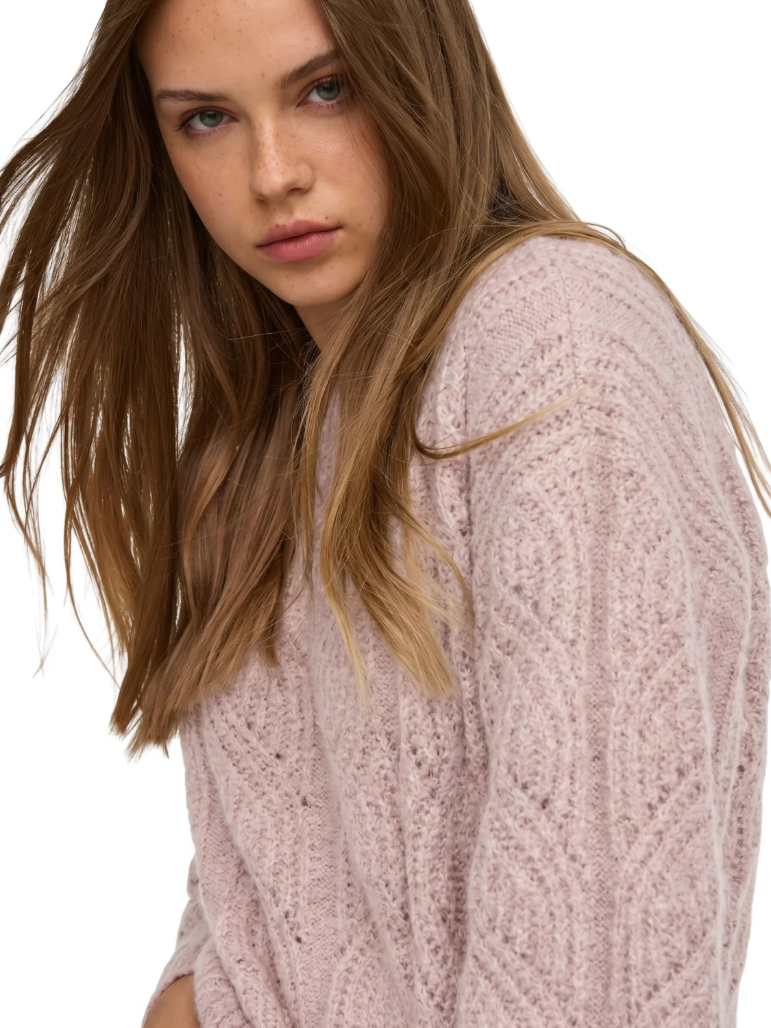 Jersey Punto ONLY Sophie Rosa Lilac | Bicos de Fío