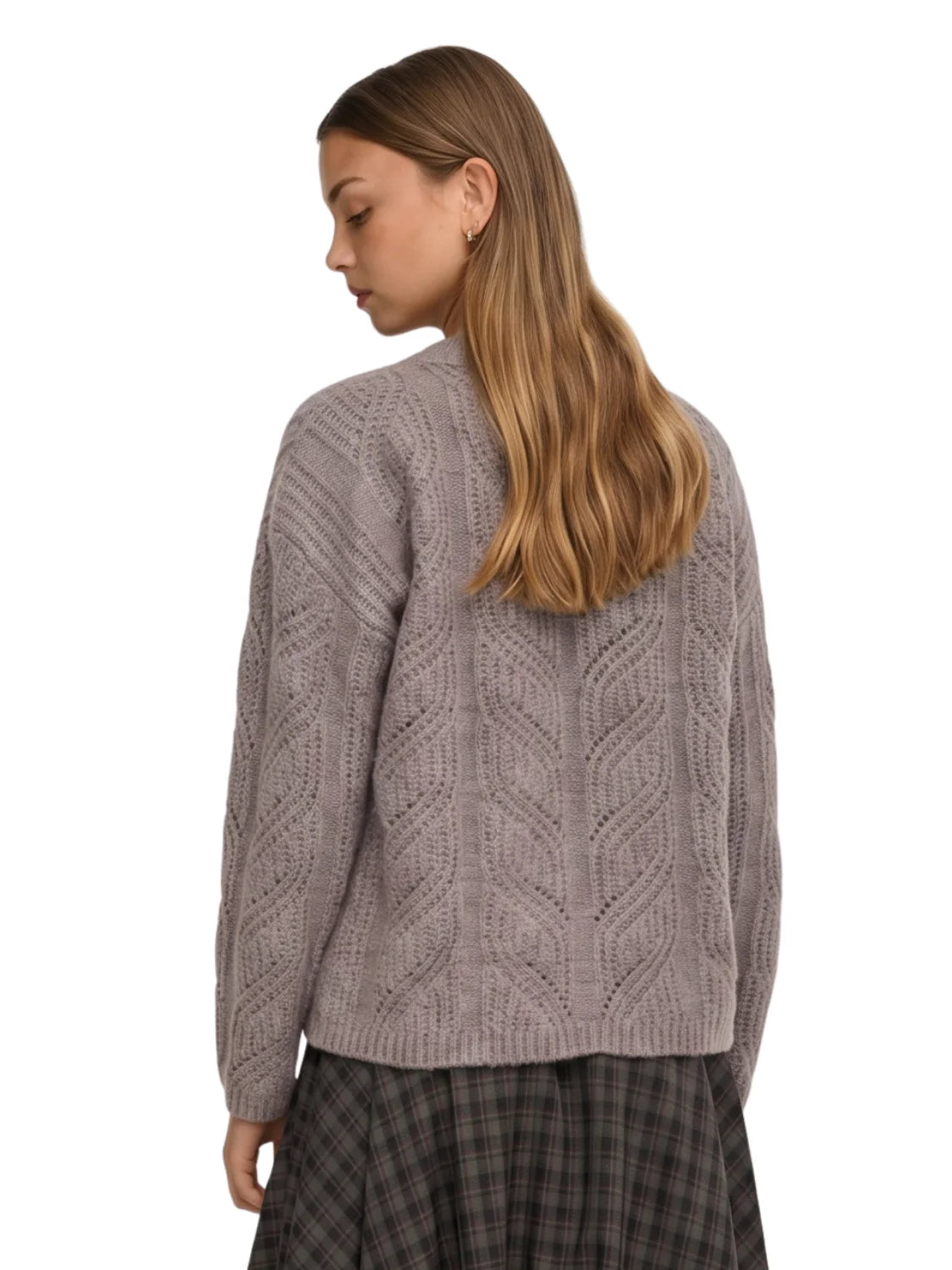 Jersey Punto ONLY Sophie Marrón Walnut | Bicos de Fío